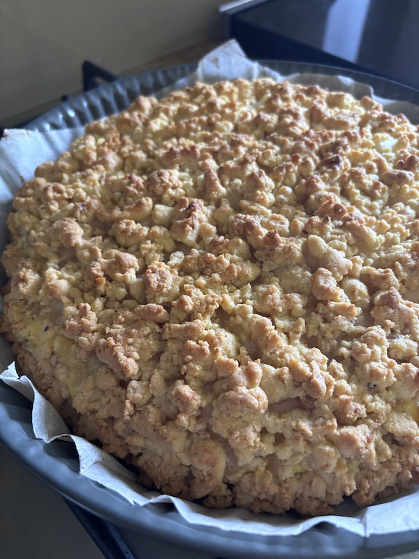 sbrisolona nocciole e pere