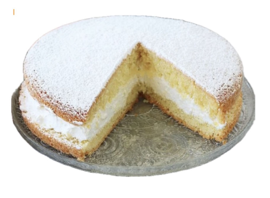 torta farcita con crema mascarpone e panna